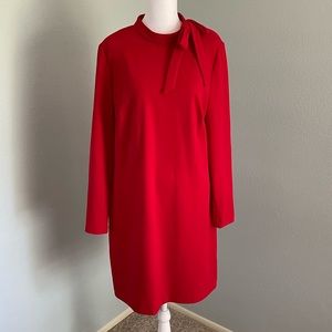 Calvin Klein long sleeve dress with bow accent size 12